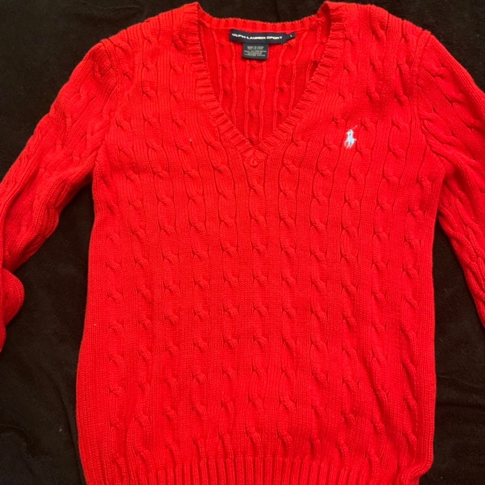 Polo sweater it’s a L bit fits like a medium